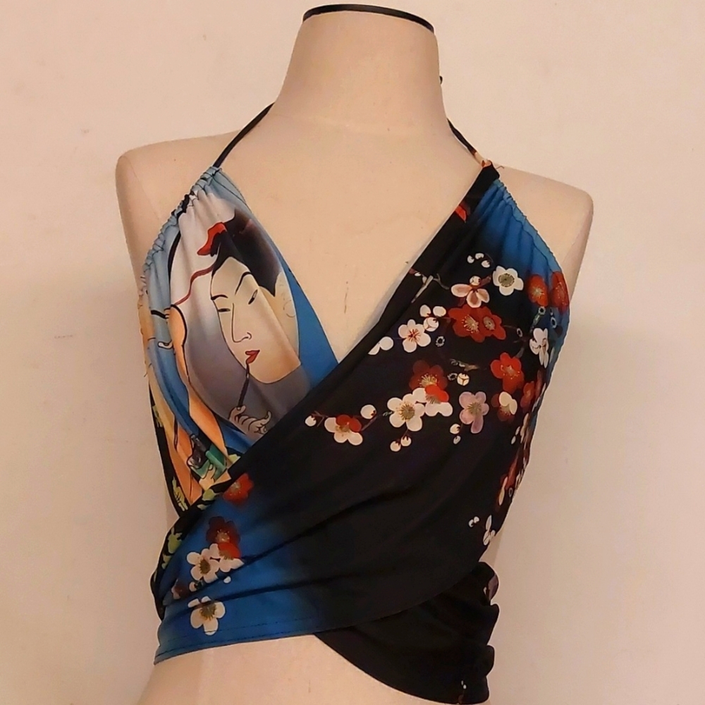 Retro Wrap Top